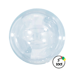 5" Aqua Clear 10ct Balloons