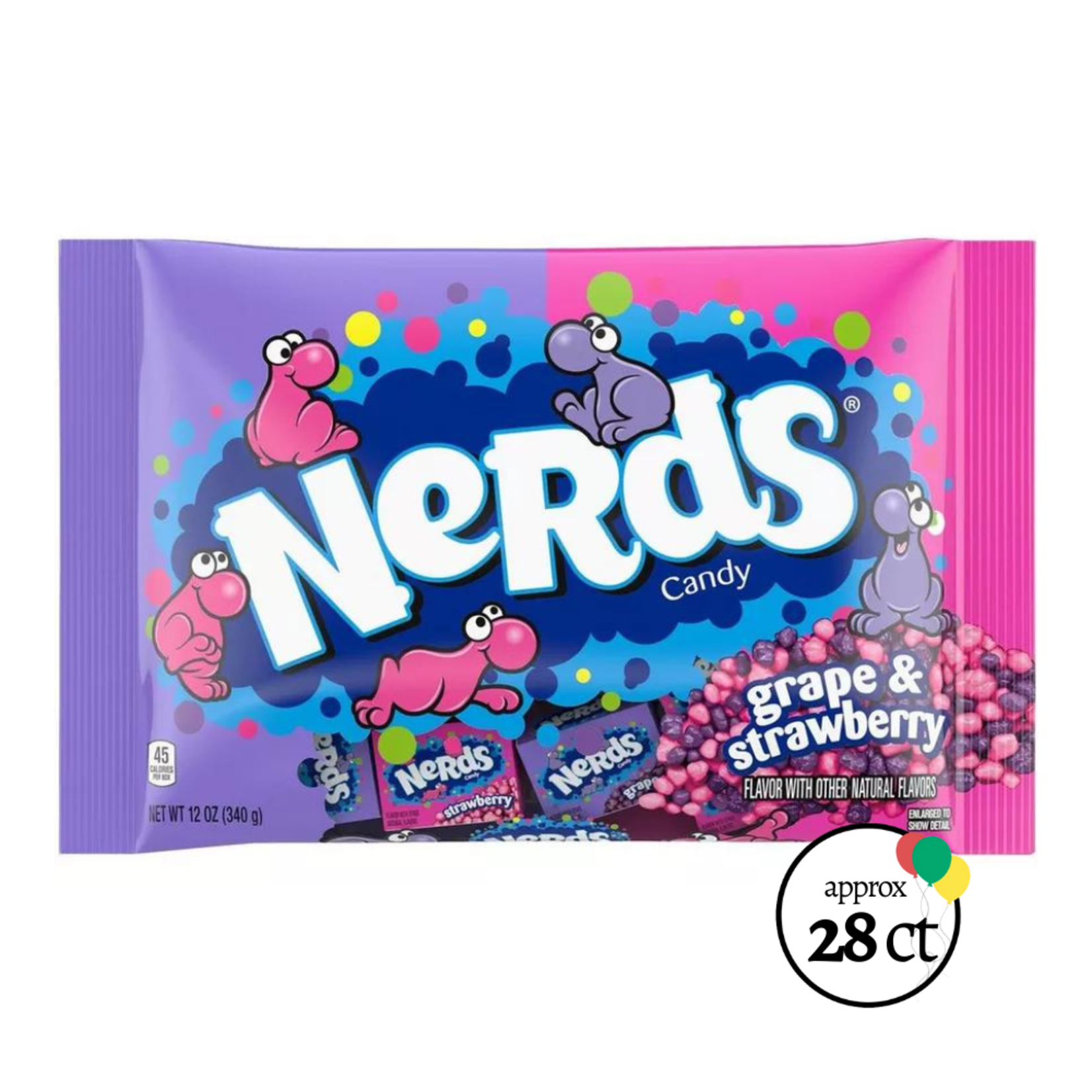 Nerds Nerds Grape & Strawberry Fun Size, 12oz