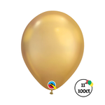 Qualatex Qualatex Chrome Gold 11" 100ct