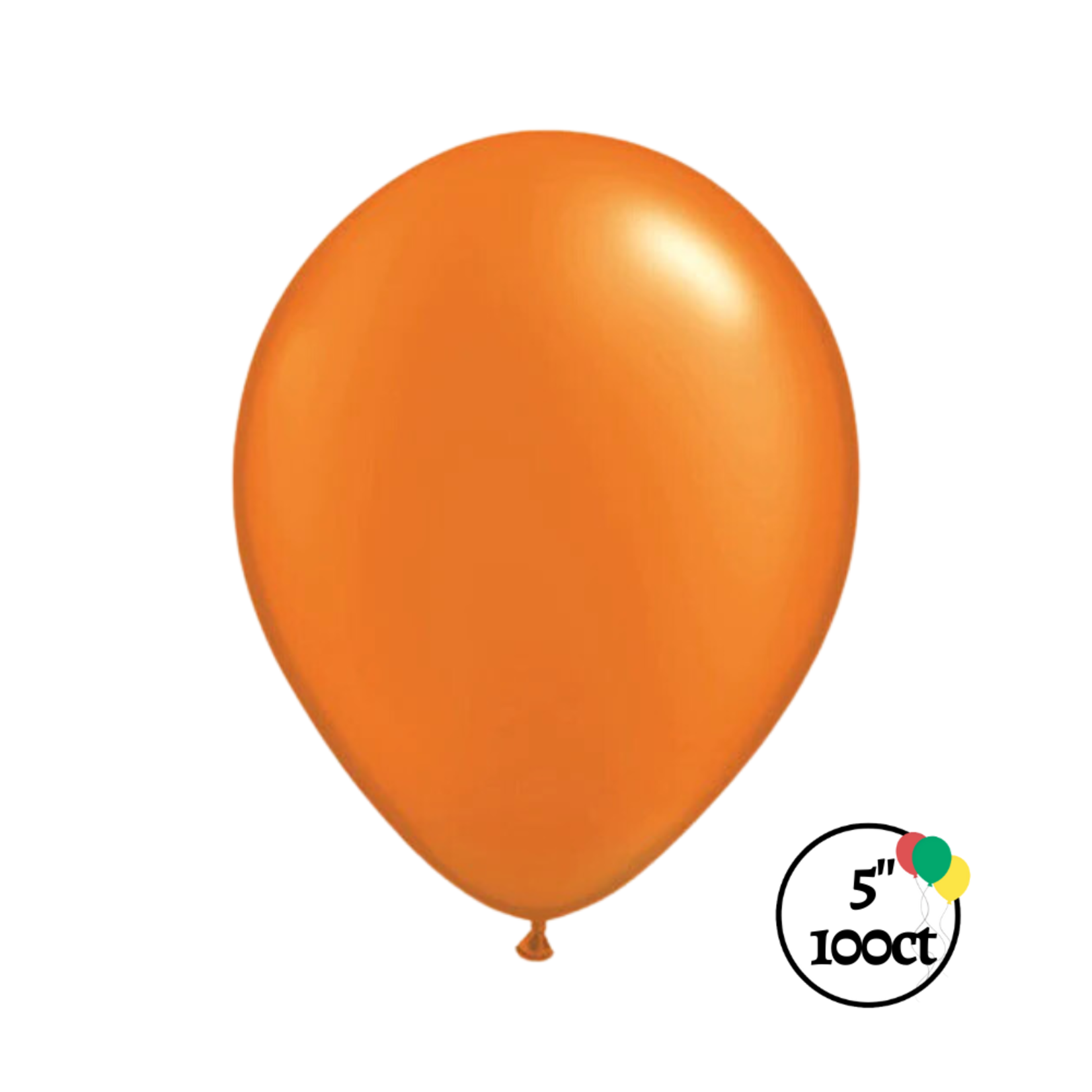 Qualatex Qualatex Pearl Mandarin Orange 5" 100ct