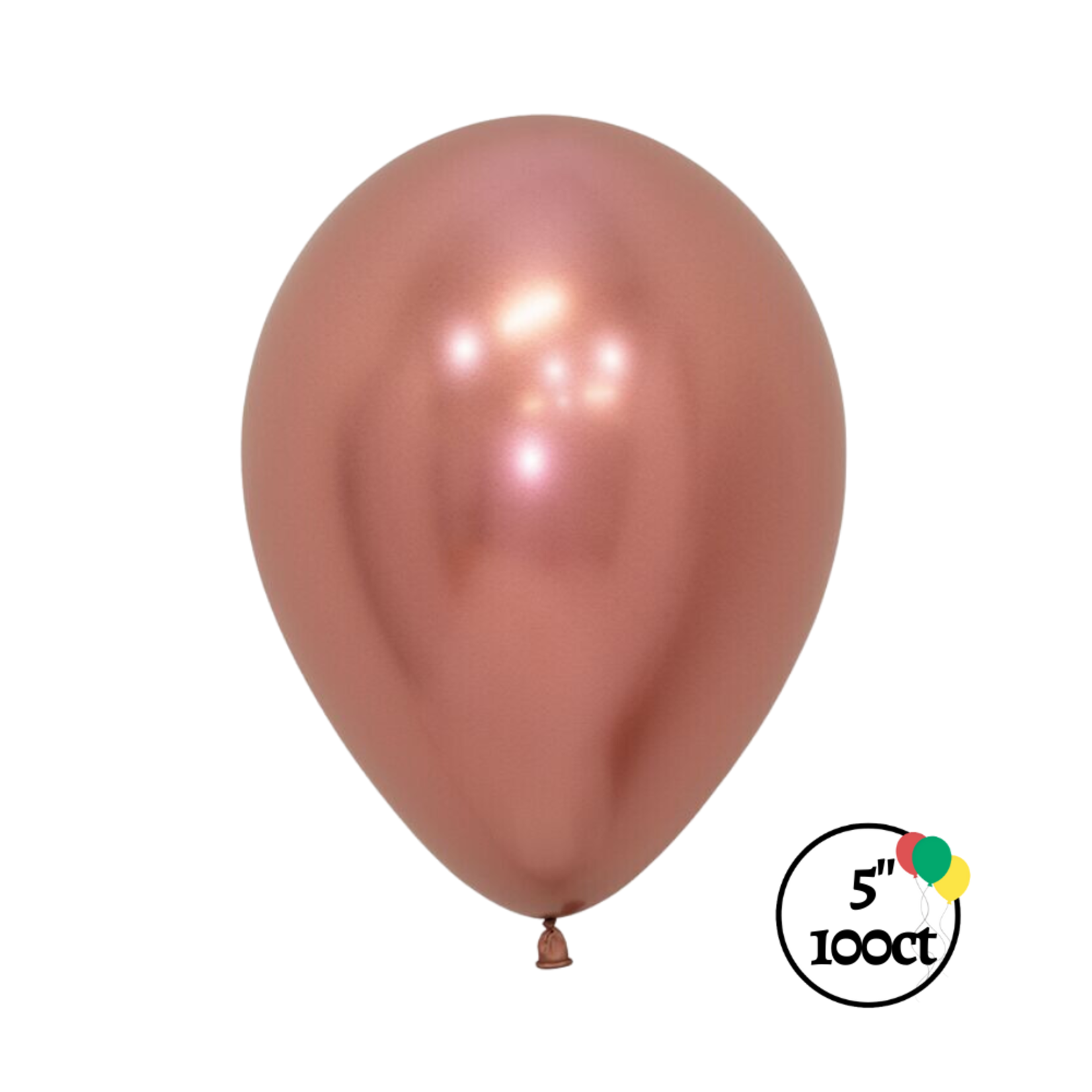Sempertex Sempertex 5" Reflex Rose Gold 100ct Balloons
