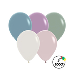 Sempertex Sempertex 5" Pastel Dusk Assortment 100ct Balloons