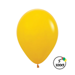Sempertex Sempertex 5" Deluxe Honey Yellow 100ct Balloons