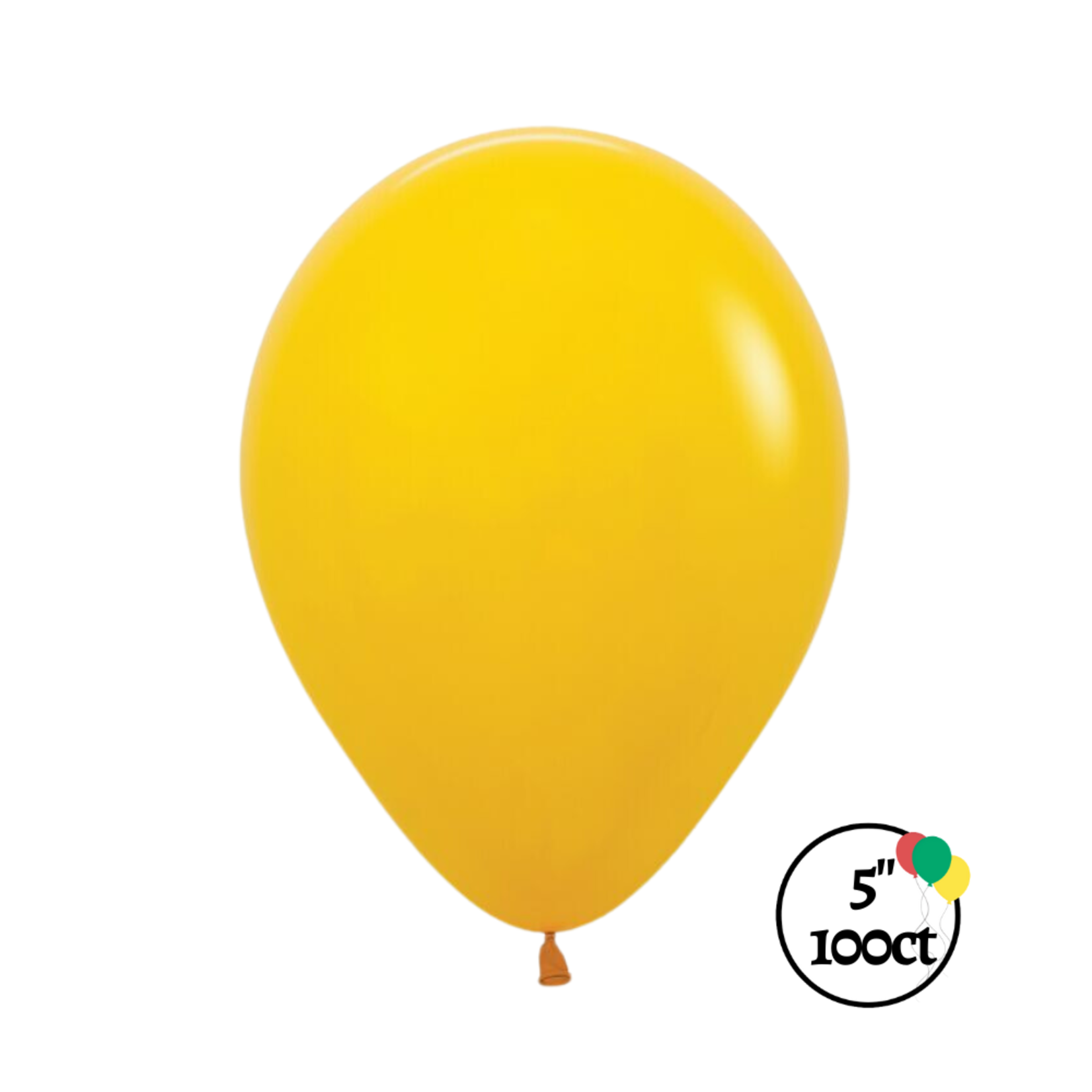 Sempertex Sempertex 5" Deluxe Honey Yellow 100ct Balloons
