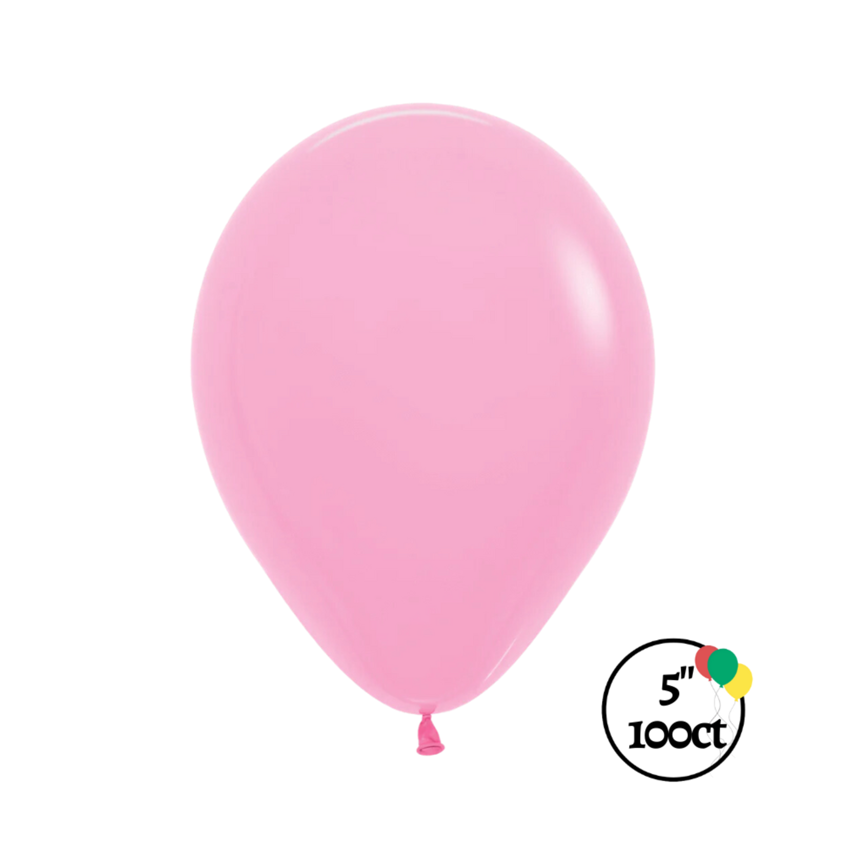 Sempertex Sempertex 5" Fashion Bubblegum Pink 100ct Balloons