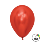 Sempertex Sempertex 11'' Reflex Crystal Red 50ct Balloons