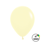 Sempertex Sempertex 11" Pastel Matte Yellow 100ct Balloons