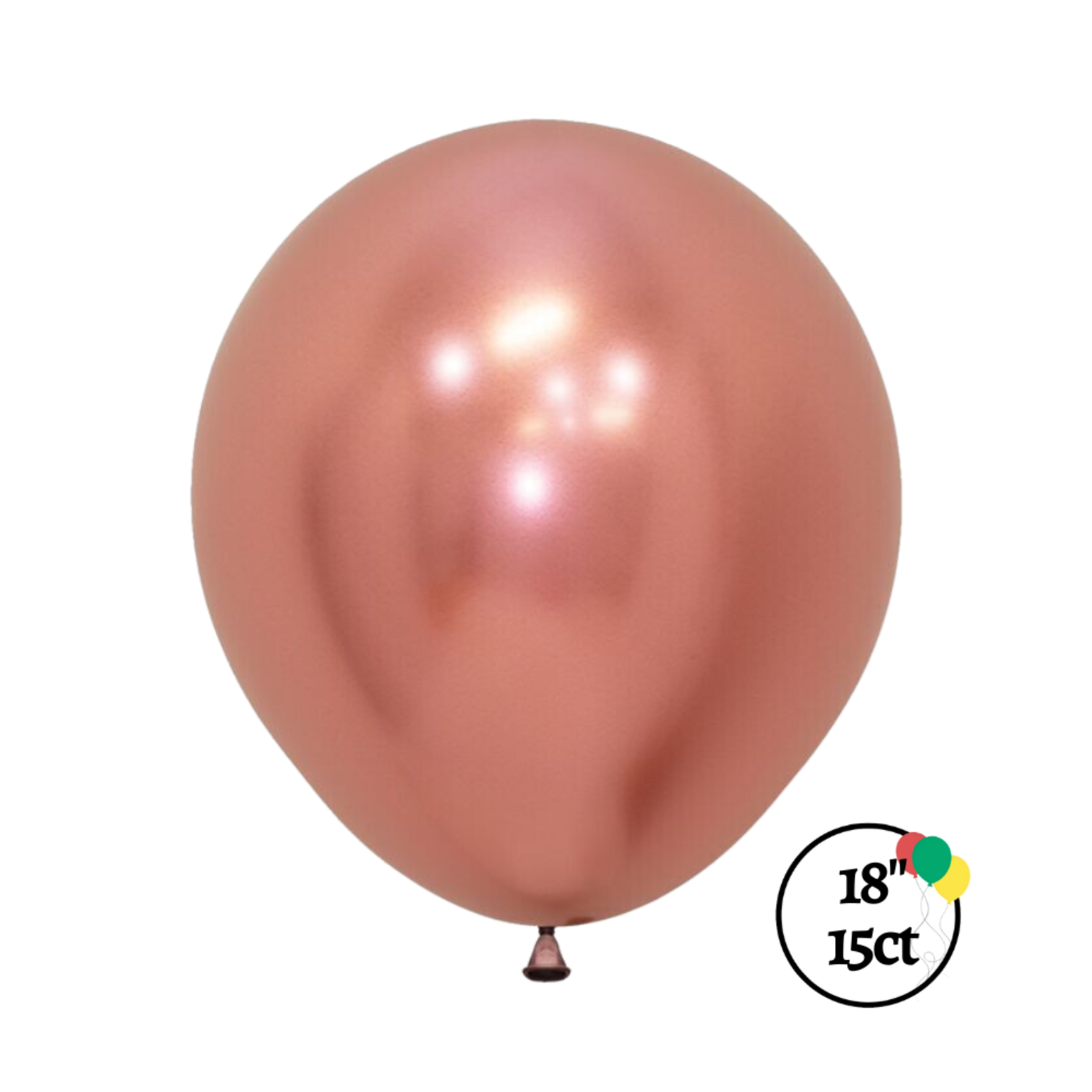 Sempertex Sempertex 18" Reflex Rose Gold 15ct Balloons