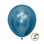 Sempertex Sempertex 18'' Reflex Blue 15ct Balloons