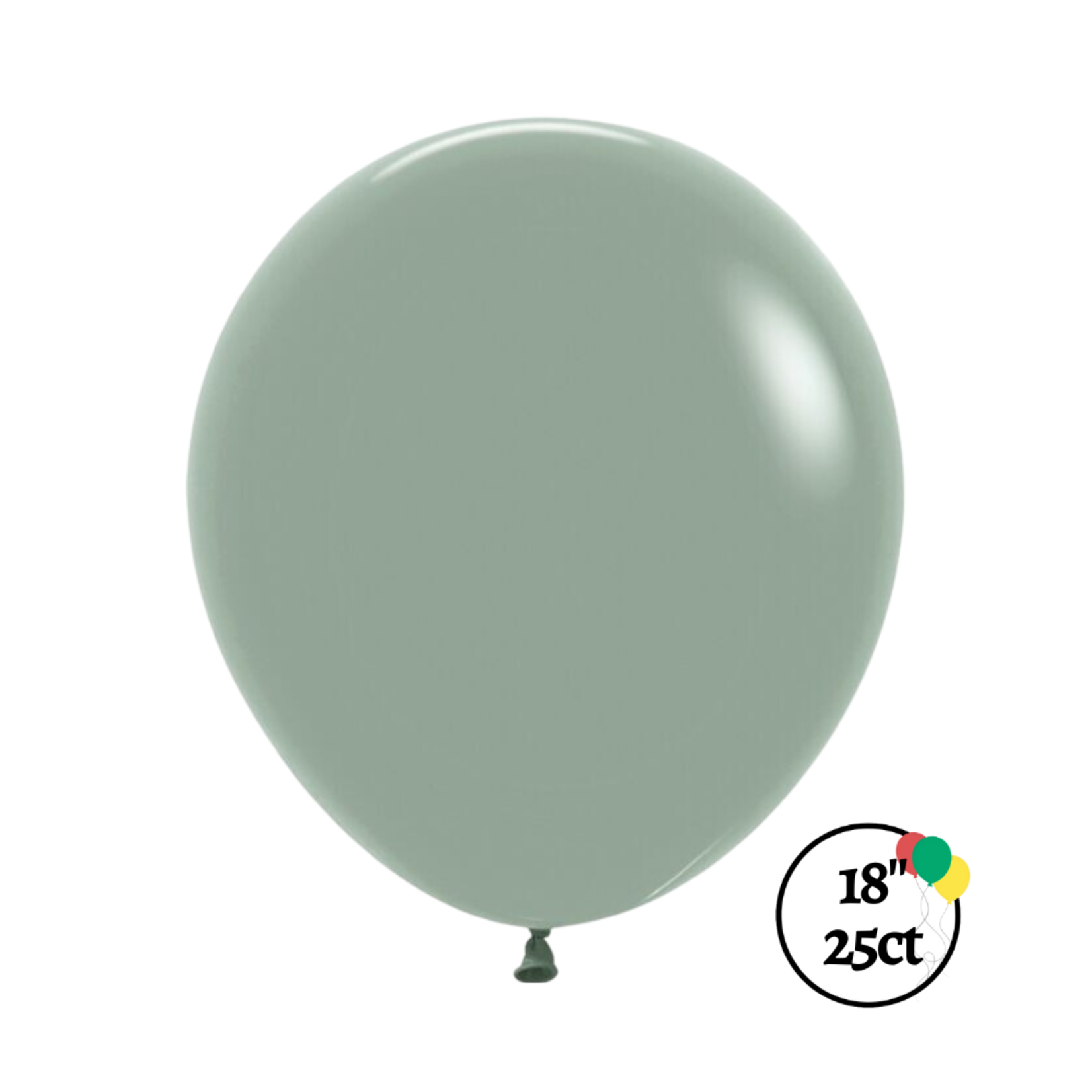 Sempertex Sempertex 18" Pastel Dusk Laurel Green 25ct Balloons
