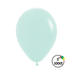 Sempertex Sempertex 5" Pastel Matte Green 100ct Balloons