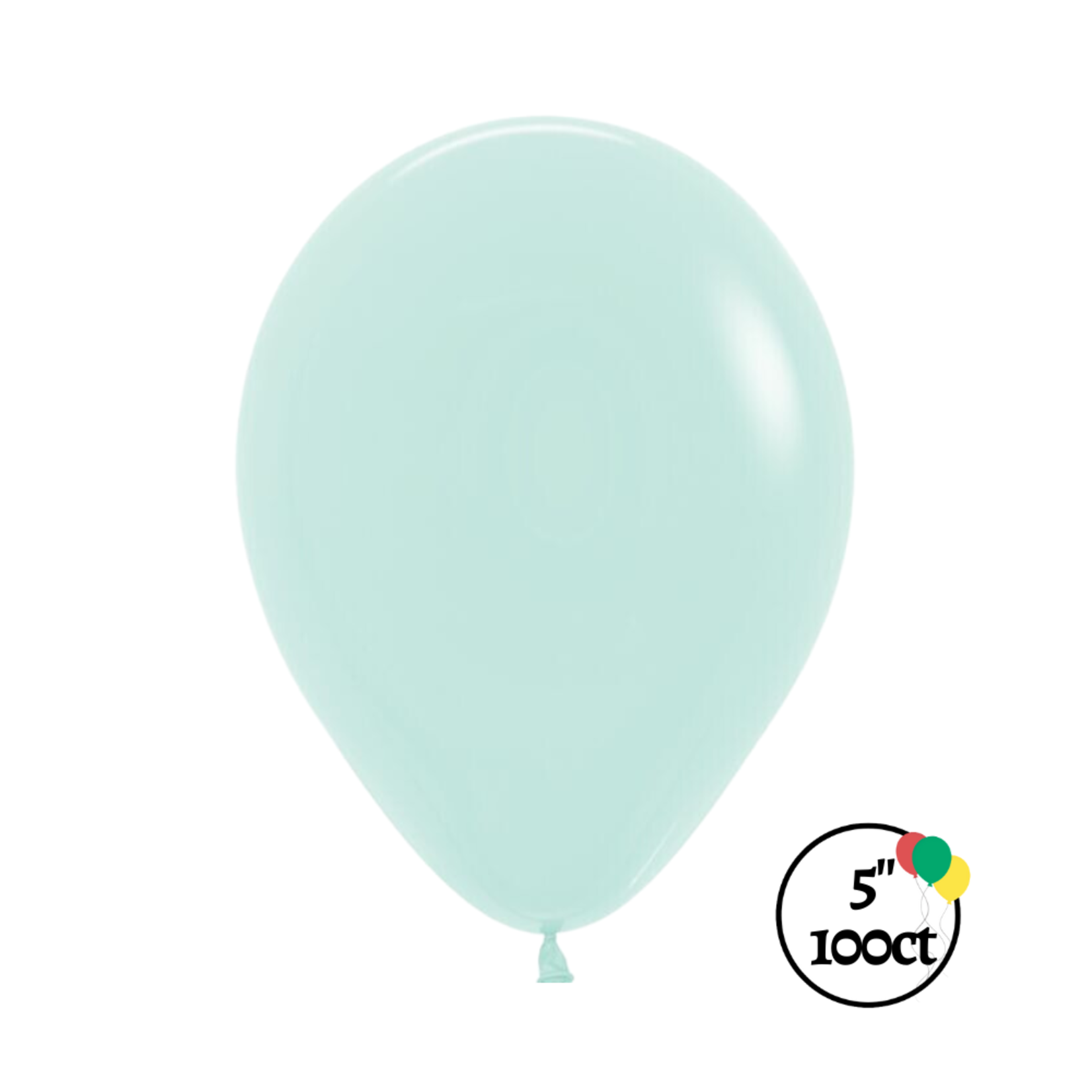 Sempertex Sempertex 5" Pastel Matte Green 100ct Balloons