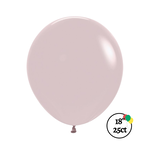 Sempertex Sempertex 18" Pastel Dusk Rose 25ct Balloons