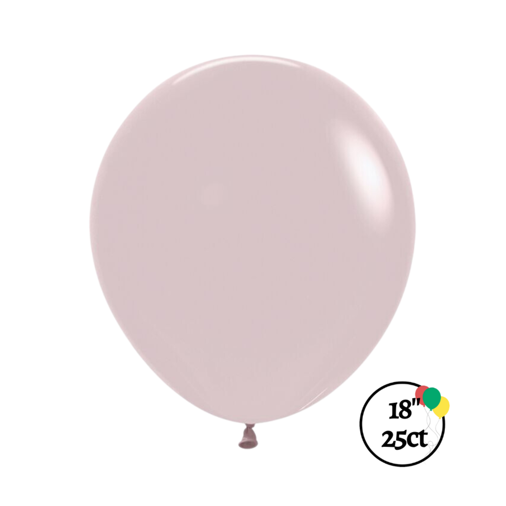 Sempertex Sempertex 18" Pastel Dusk Rose 25ct Balloons