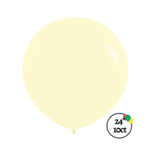 Sempertex Sempertex 24" Pastel Matte Yellow 10ct Balloons