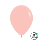 Qualatex Sempertex 11" Pastel Matte Melon 100ct Balloons