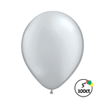 Qualatex Qualatex Metallic Silver 5" 100ct