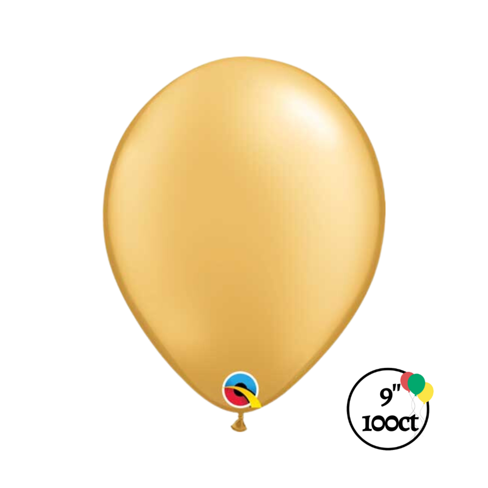 Qualatex Qualatex Metallic Gold 9" 100ct