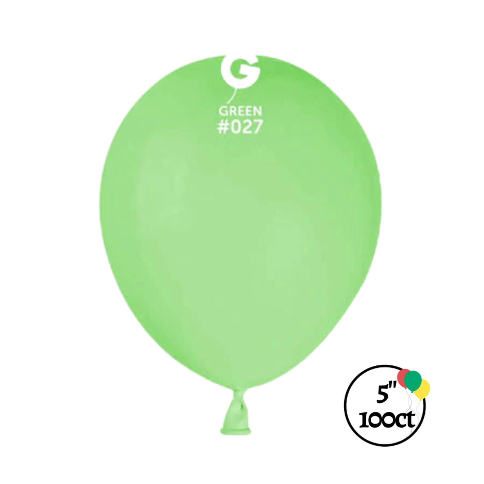 Gemar Gemar 5" Neon Green Balloon 100ct.