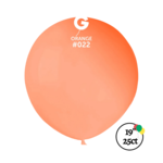 Gemar Gemar 19" Neon Orange Balloon 25ct.
