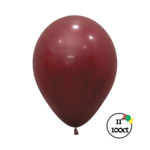 Sempertex Sempertex 11 Deluxe Merlot 100ct Balloons
