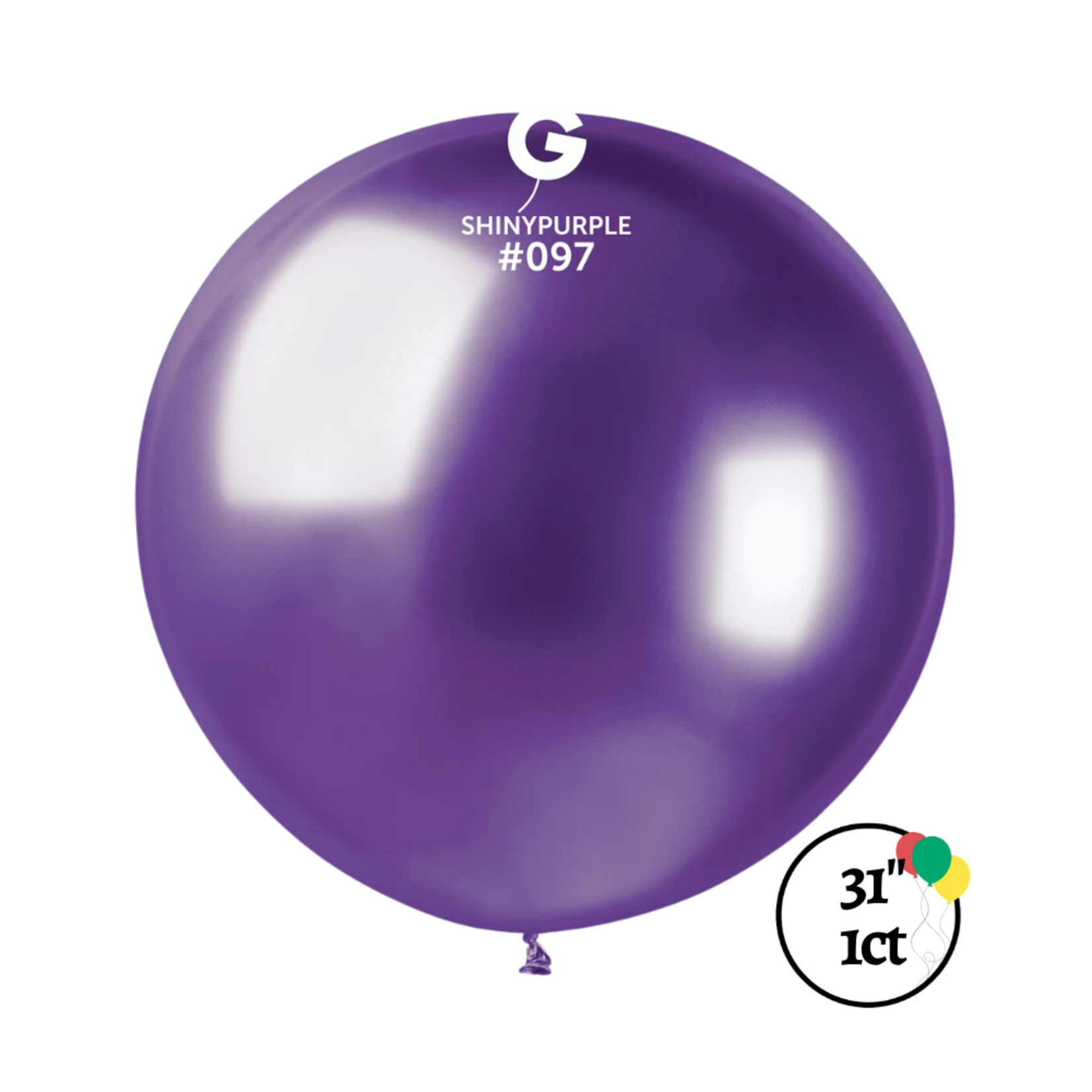 Gemar Gemar 31" Shiny Purple Balloon