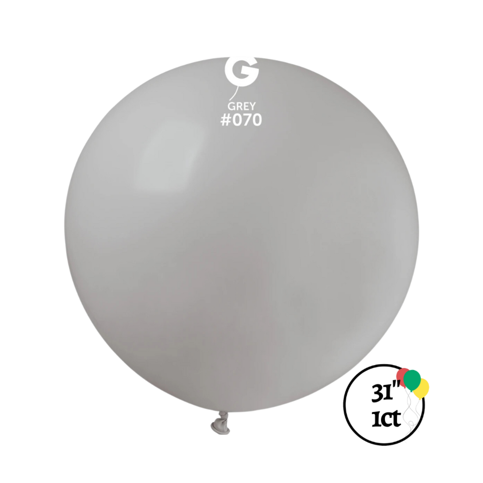 Gemar Gemar 31" Grey Balloon