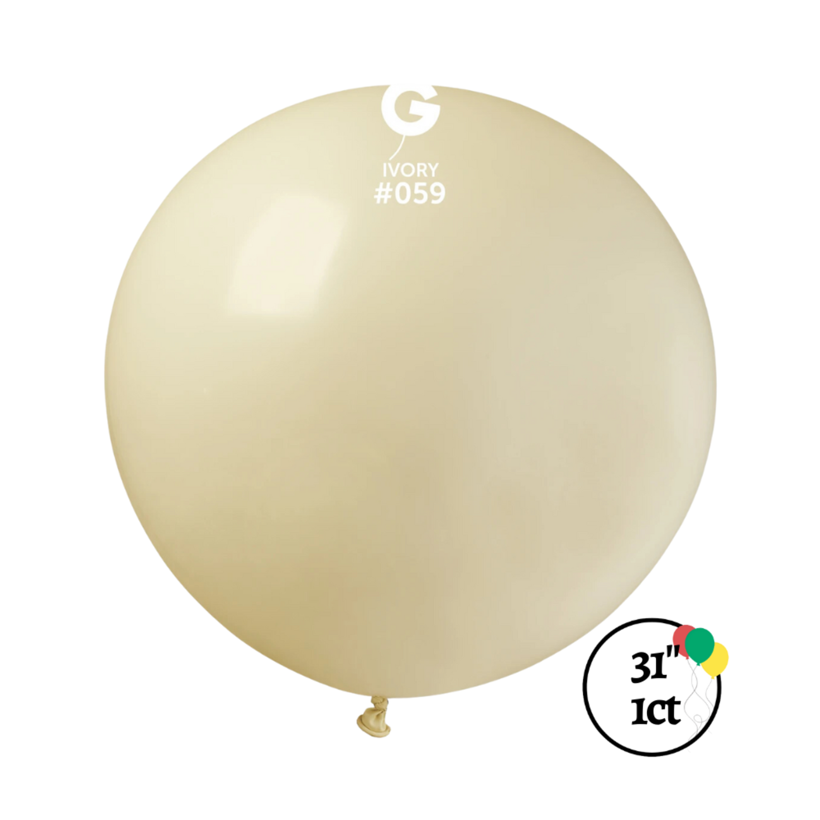 Gemar Gemar 31" Ivory Balloon