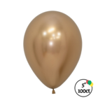 Sempertex Sempertex 5'' Reflex Gold 100ct Balloons