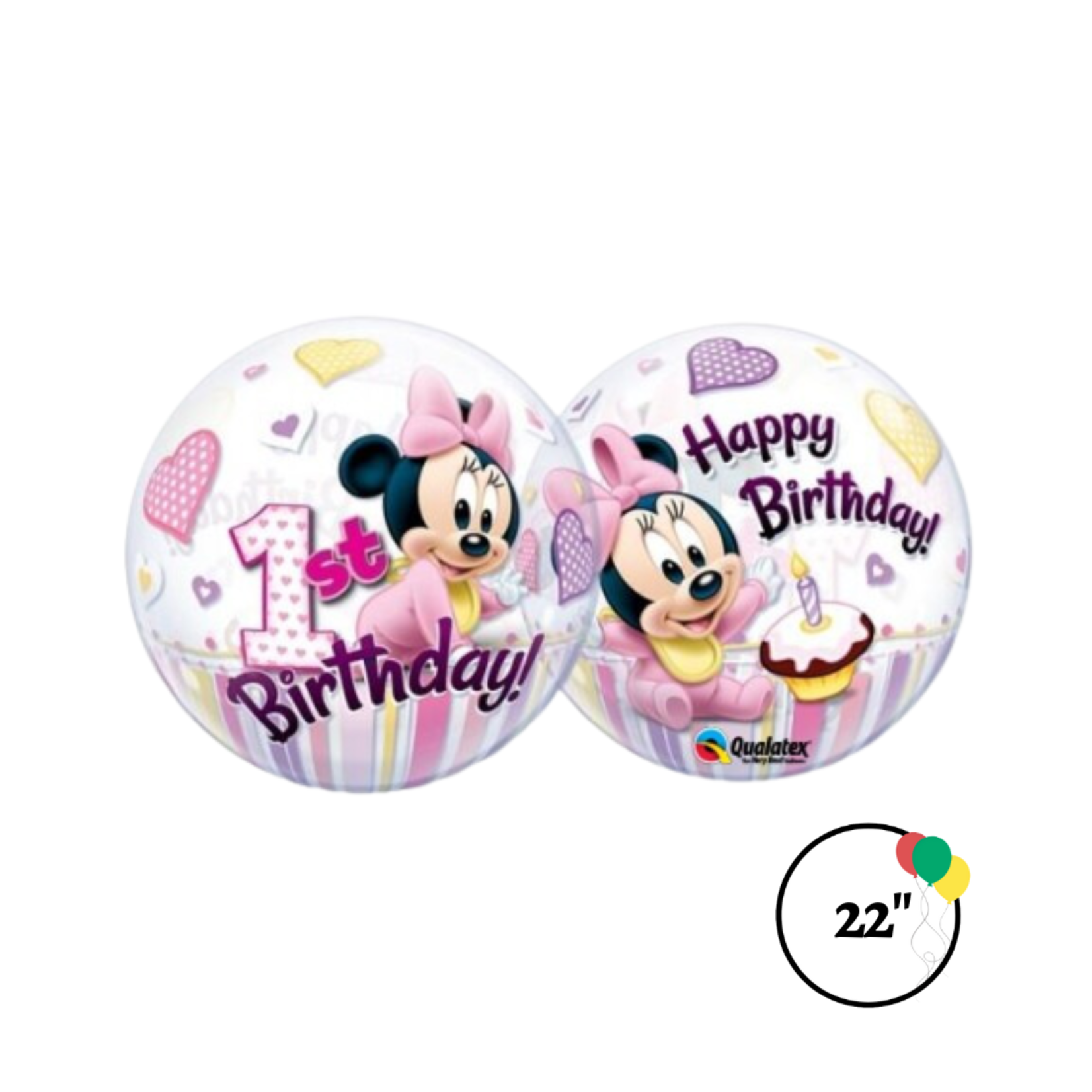 Qualatex 22'' Minnie Mouse 1st Birthday Balloon