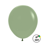 Sempertex Sempertex 18" Deluxe Eucalyptus 25ct Balloons