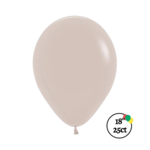 Sempertex Sempertex 18'' Deluxe White Sand 25ct Balloons