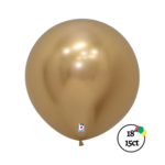 Sempertex Sempertex 18'' Reflex Gold 15ct Balloons
