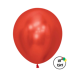Sempertex Sempertex 18'' Reflex Crystal Red 15ct Balloons