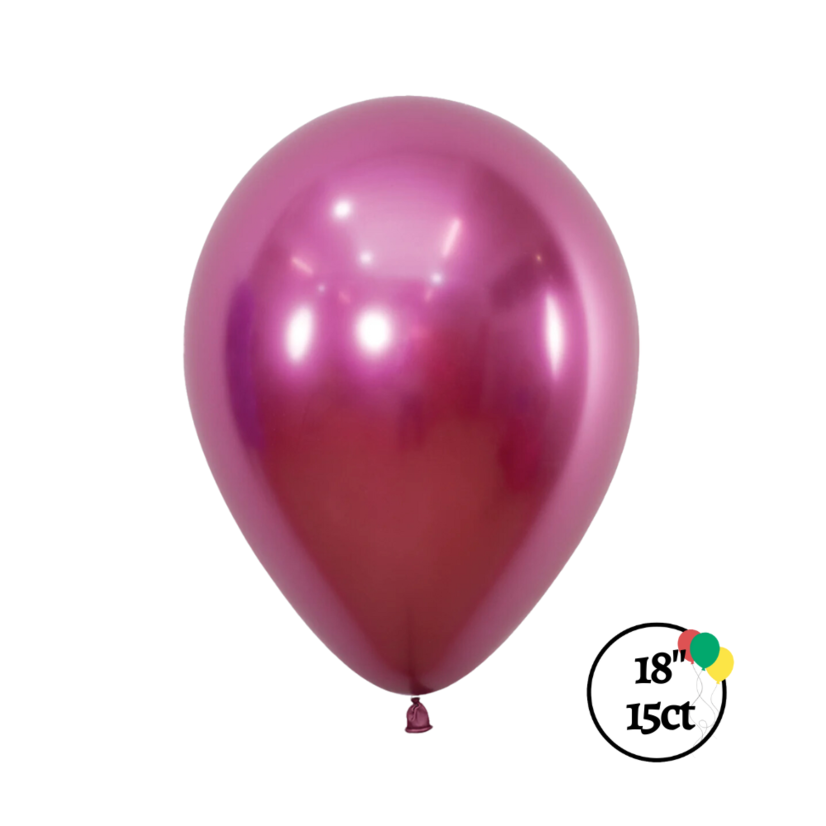 Sempertex Sempertex 18'' Reflex Fuchsia 15ct Balloons