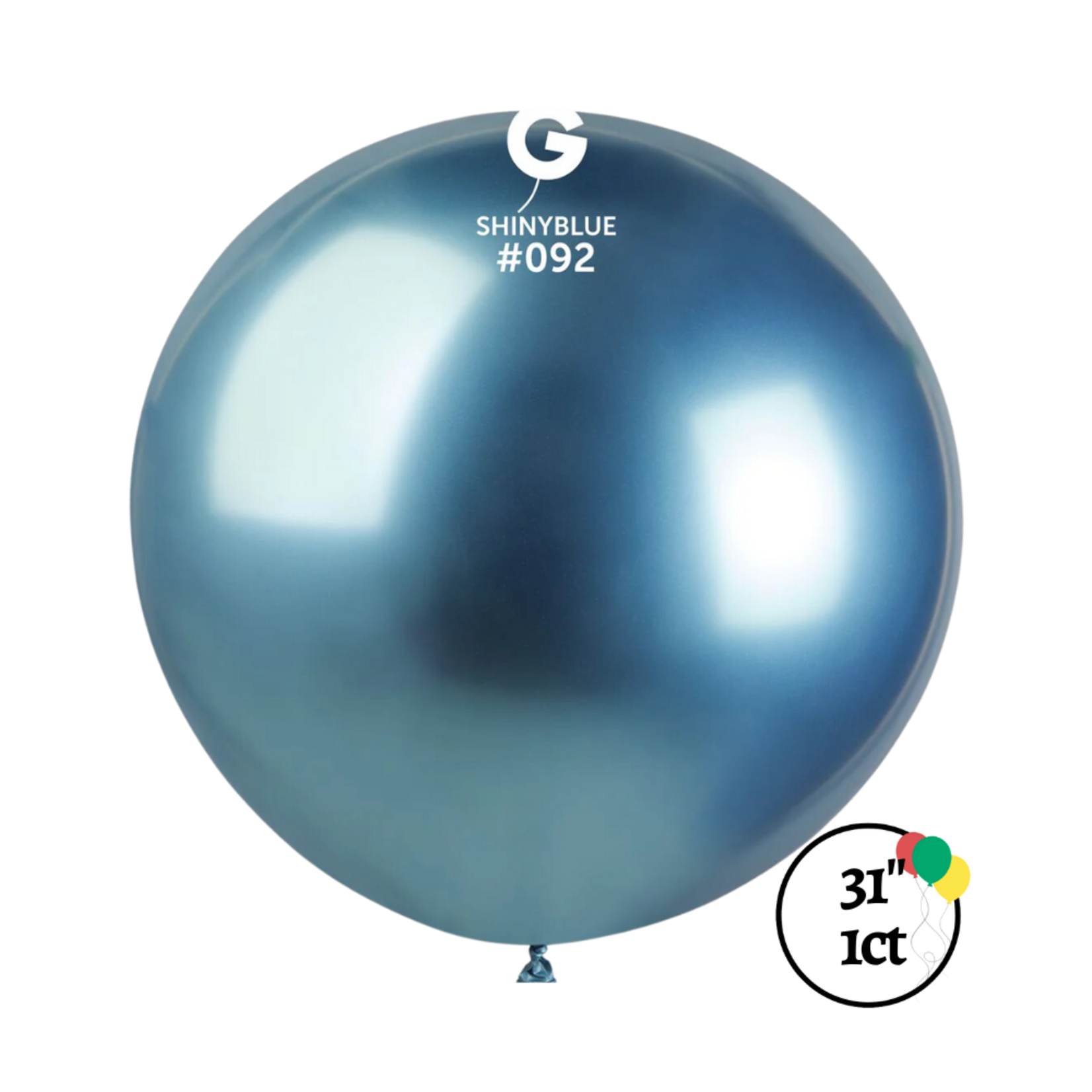 Gemar Gemar 31" Shiny Blue Latex Balloon