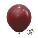 Sempertex Sempertex 18'' Deluxe Merlot 25ct Balloons