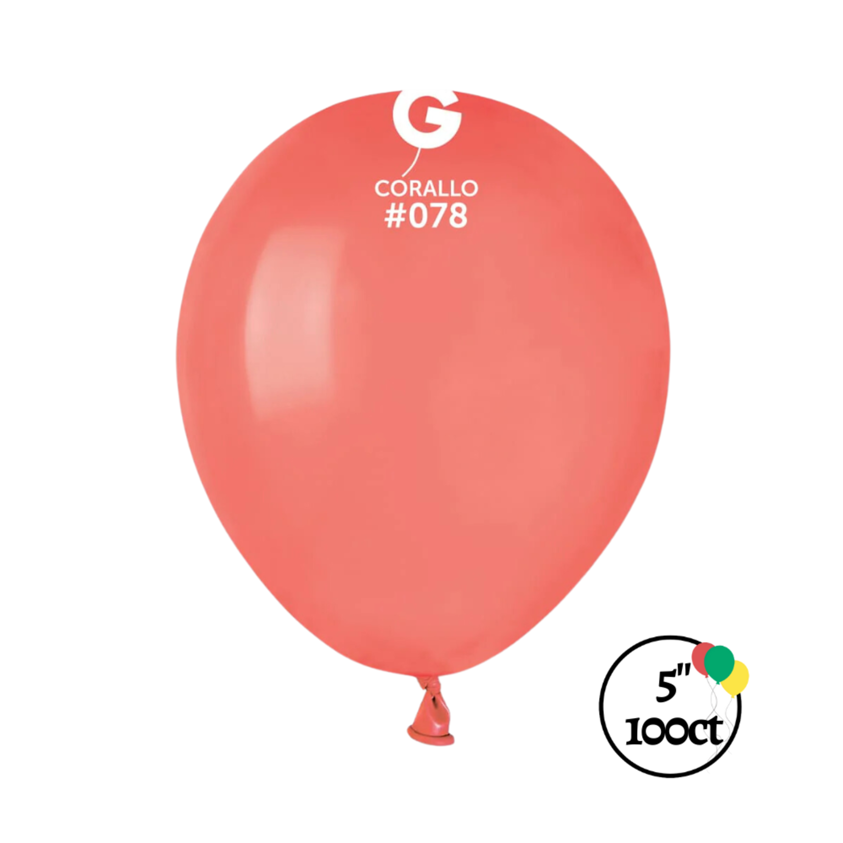 Gemar Gemar 5" Corallo 100ct Balloon