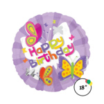 Valueline plus 18'' Rainbow Butterfly Birthday Balloon