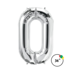 34" Silver Number 0