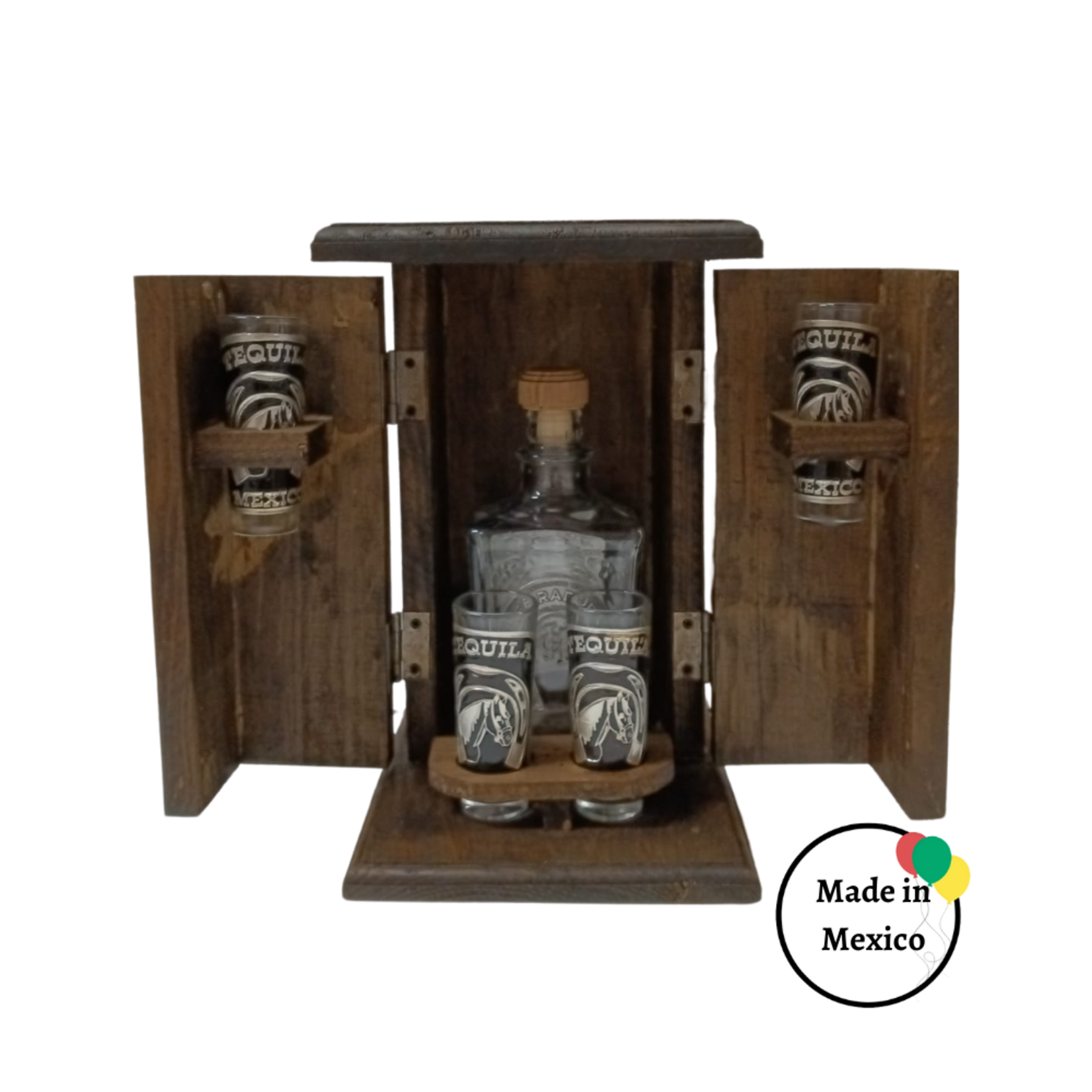 "Cantina" Tequilero con Shot Glasses