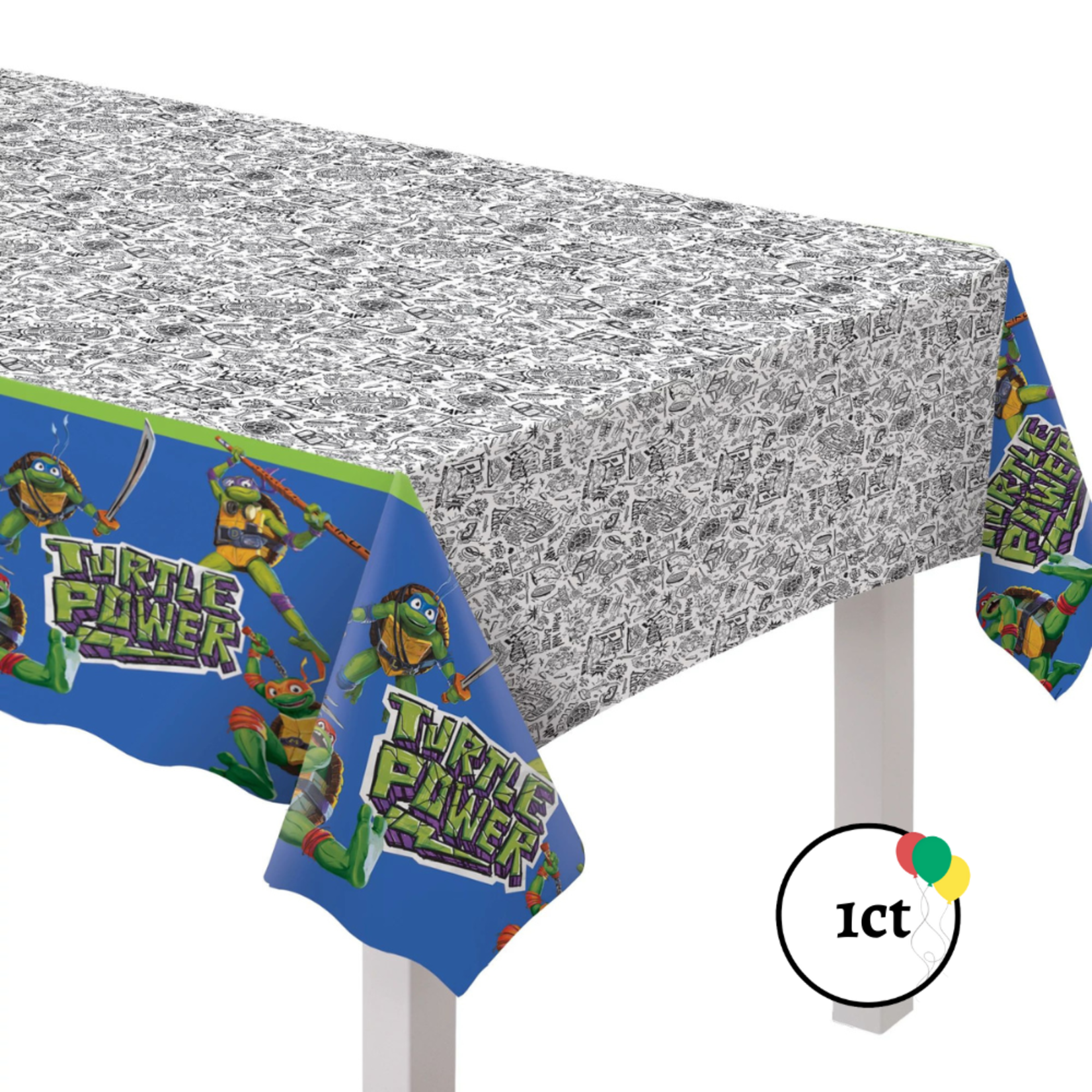 TMNT Plastic Table Cover