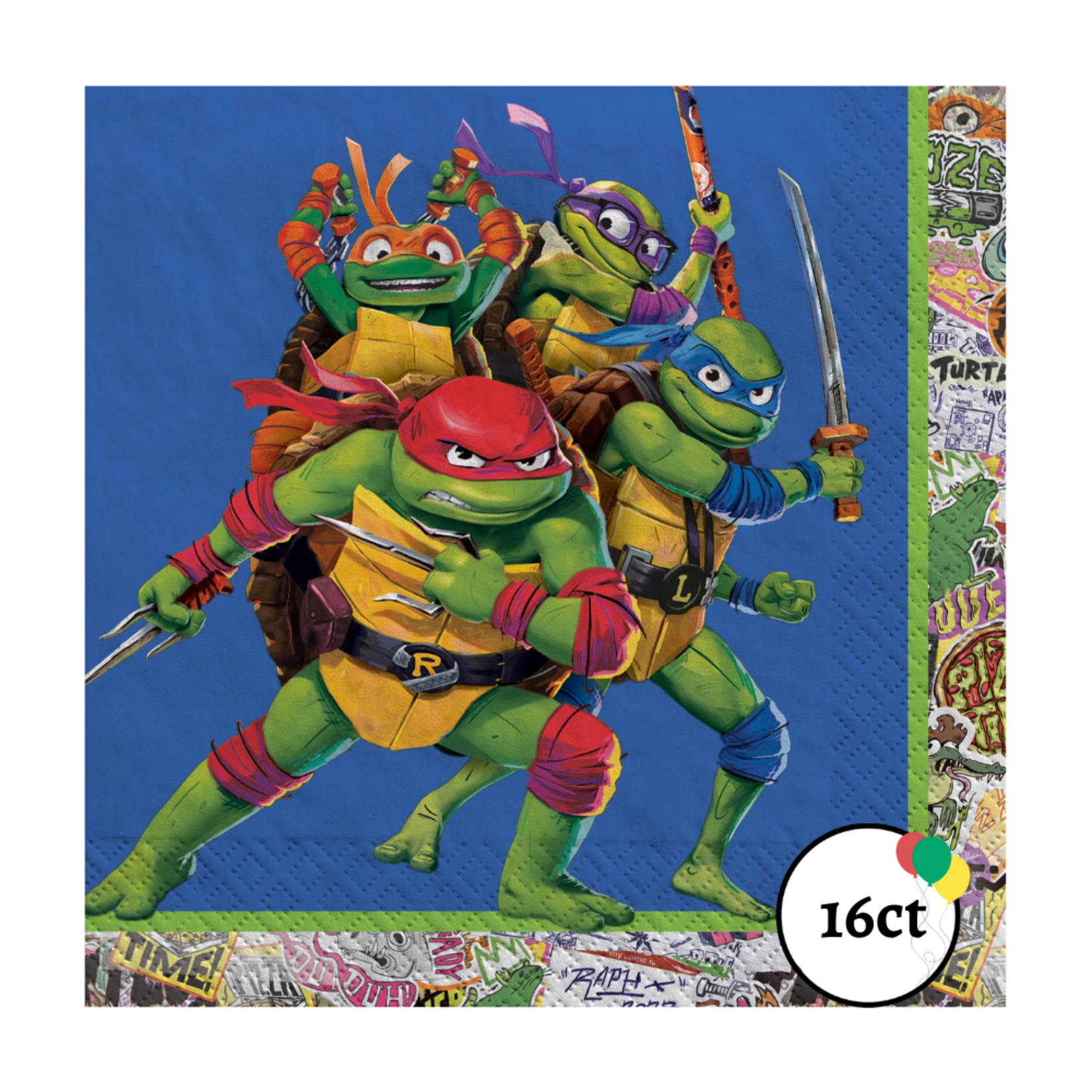 TMNT Luncheon Napkins 16ct