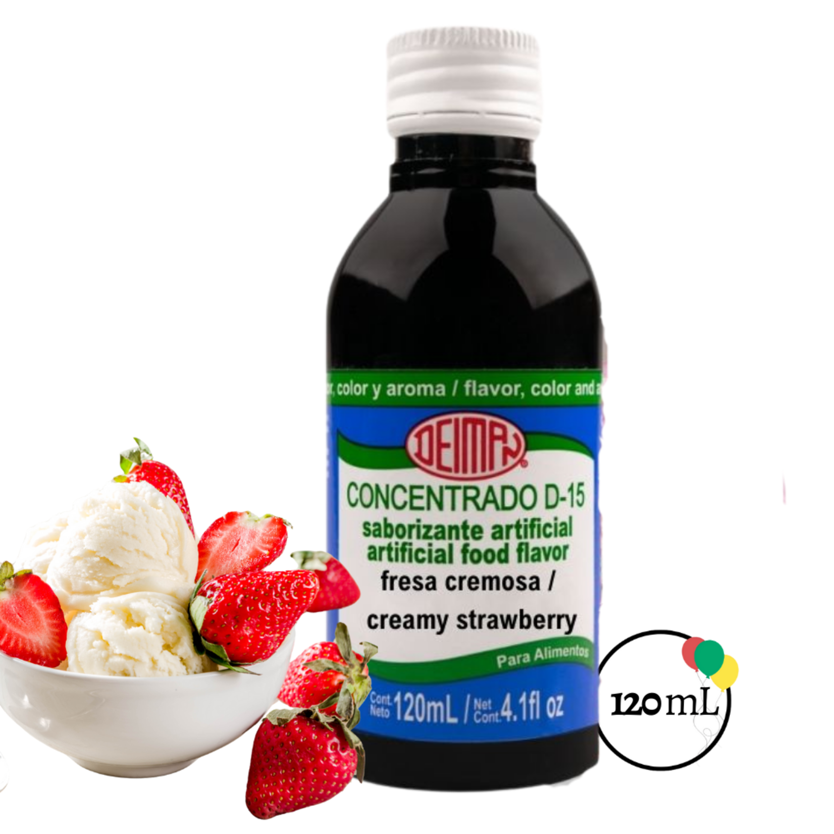 Deiman Deiman Concentrado Fresa Cremosa/Creamy Strawberry 120ml