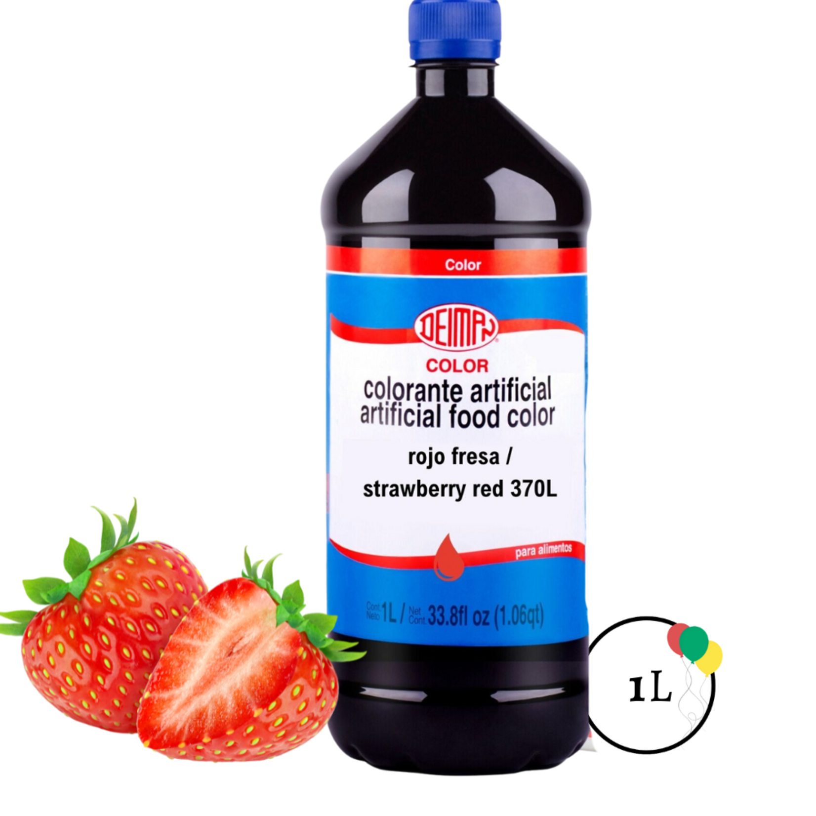 Deiman Deiman Colorante Rojo Fresa/Strawberry Red 33.8fl oz.