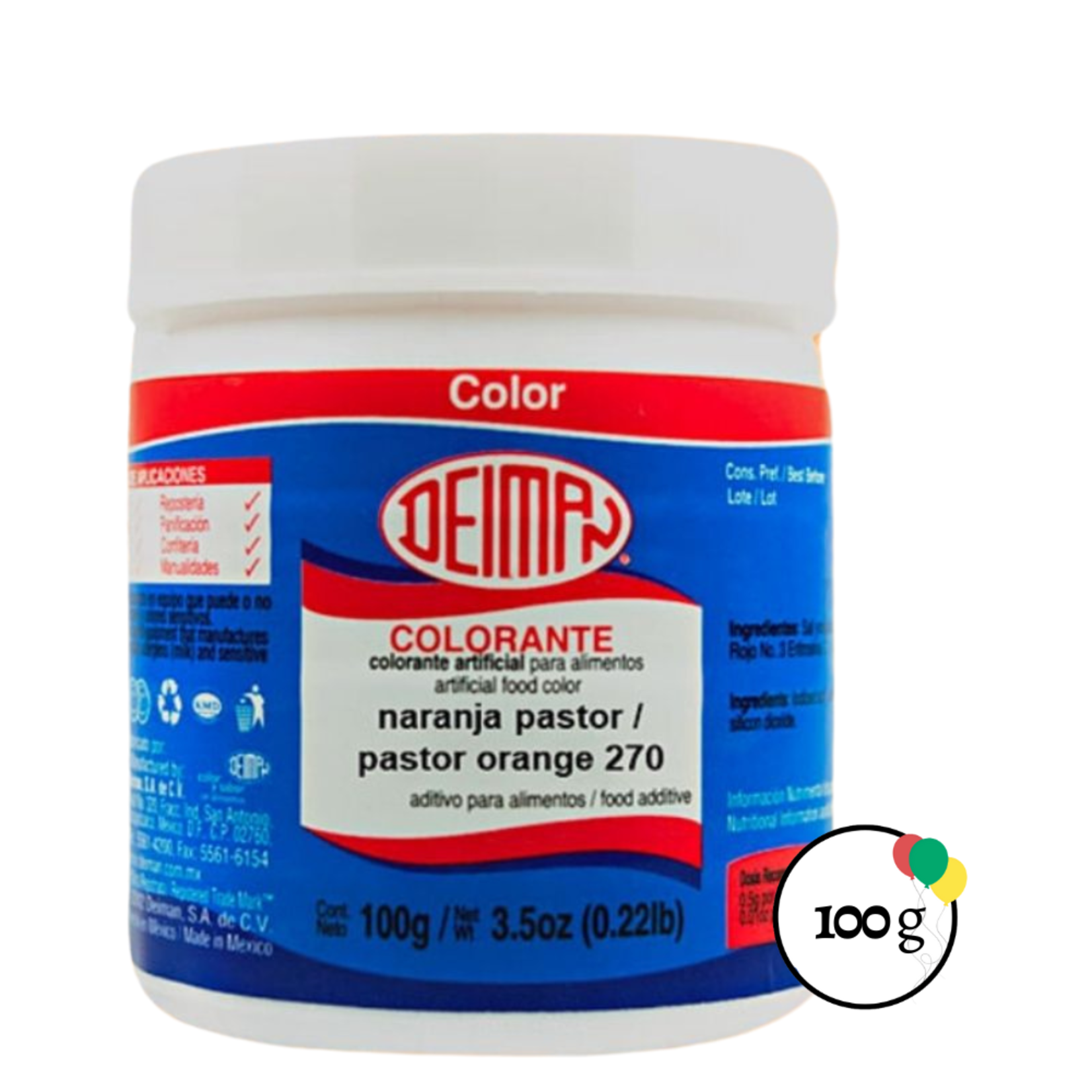 Deiman Deiman Colorante 170  Naranja Pastor / Pastor Orange(Polvo) 3.5oz