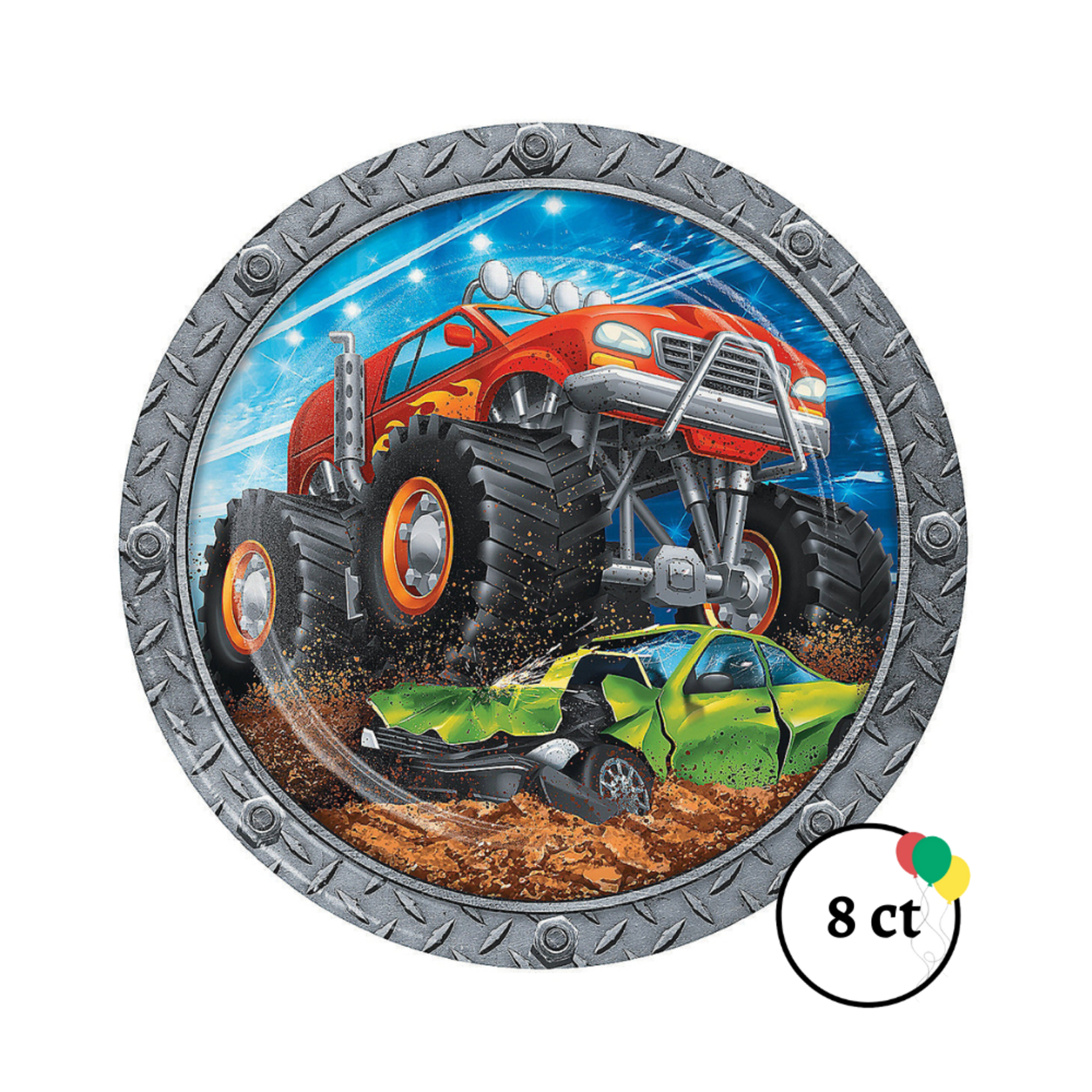 Monster Truck 9" Plates