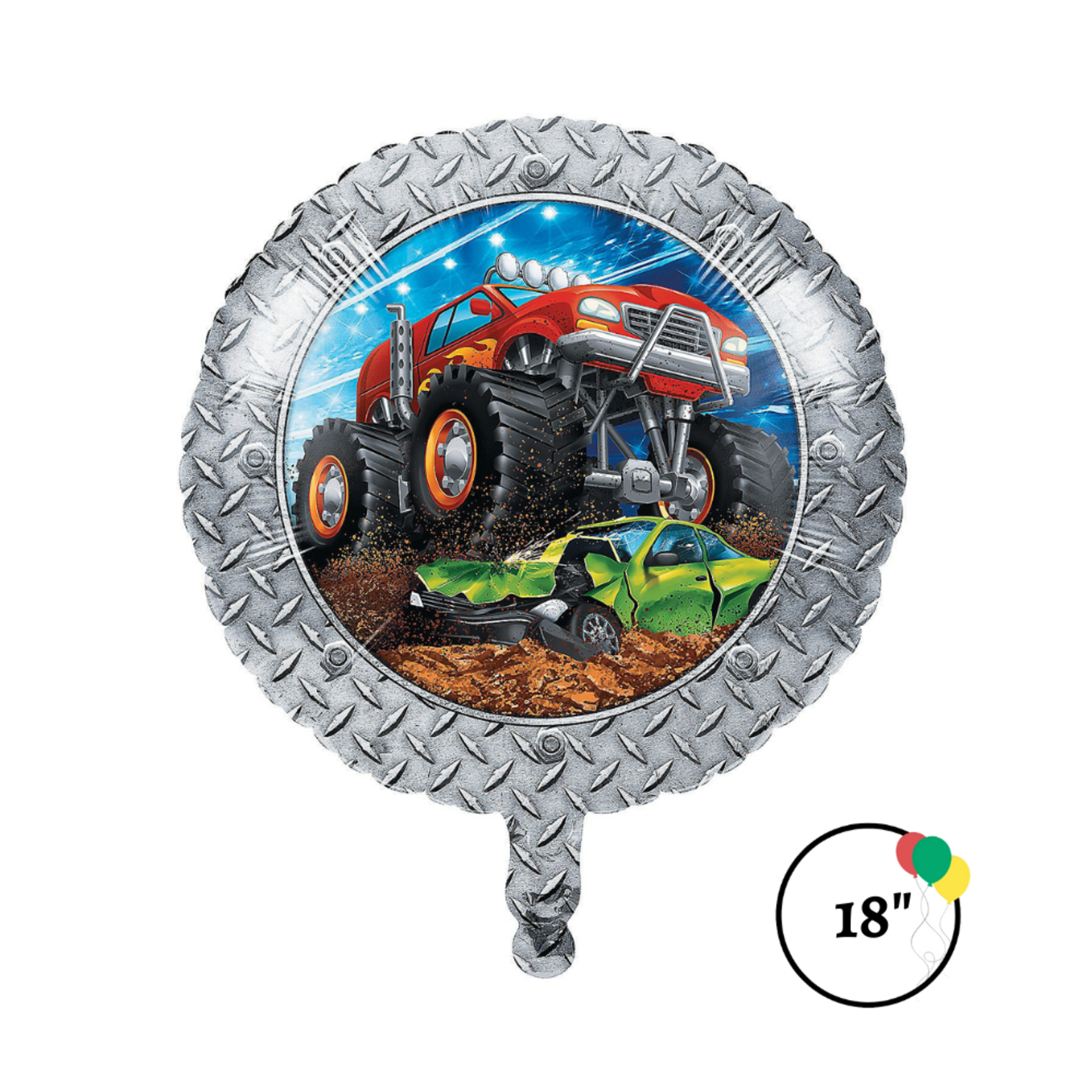 18" Monster Truck Foil Balloon