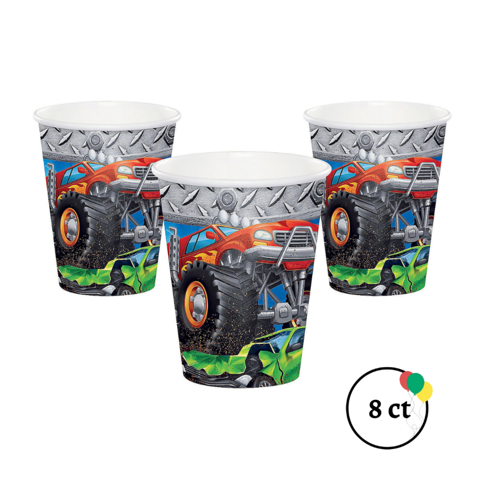 Monster Truck 9oz Cups