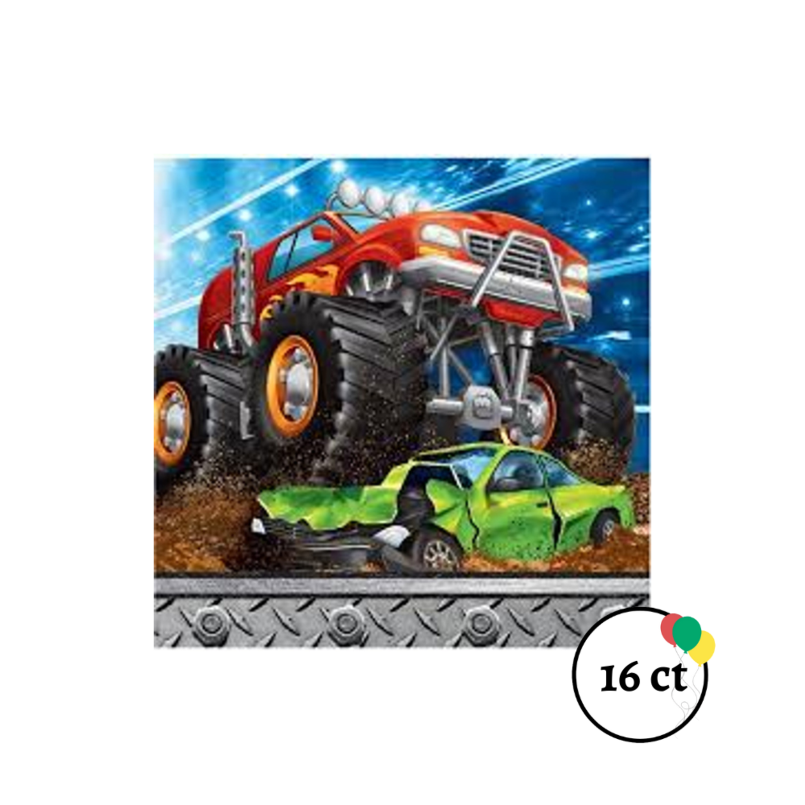 Monster Truck Rally Napkins Beverage